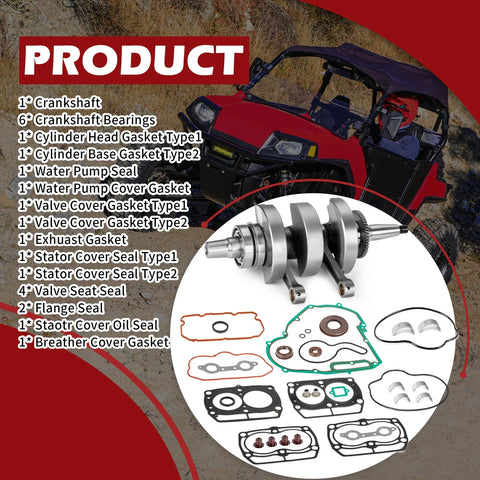 Polaris Ranger / Sportsman / RZR 800 4 S Crankshaft Engine Rebuild Kit