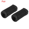 JH 70 Pair Black Motorcycle Foot Pegs Foot Pedal Cover Footrest Pad