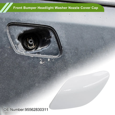 Porsche Cayenne Turbo White Left Washer Nozzle Cover Cap