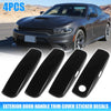 Dodge Charger 4 x ABS Glossy Black Door Handle Covers Trim (2011-2021)