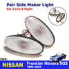 Side Marker Light Indicator Lamp 2PC Fits Nissan D22 Hardbody Pickup 1999-06 D05