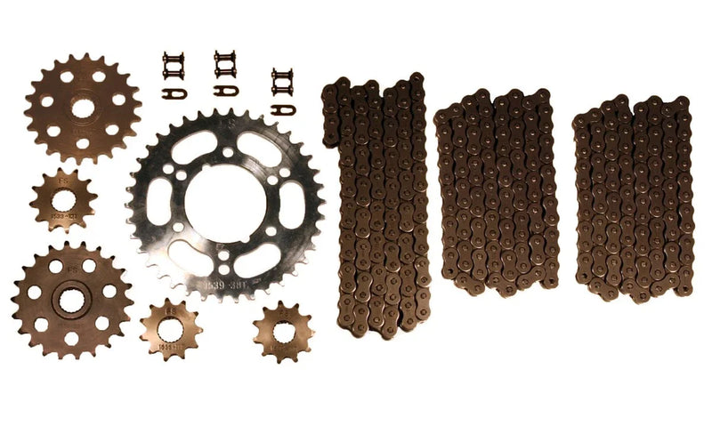 Polaris Scrambler 400 4x4 O-Ring Drive Chains & Sprockets (1995)