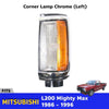 Corner Lamp Chrome Black Left Fits Mitsubishi L200 Triton UTE Pickup 1986-96 D06