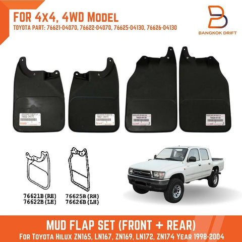 Toyota Hilux 4WD 4X4 Mud Flaps Guards (1998-2004)