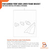 Toyota Hilux Vigo Black Front Door Lower Inner Frame Bracket Cover (05-14)