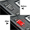 BMW 1 2 3 4 Series Red Gear Mode Switch Button Trim (2012-2020)