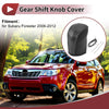 Subaru Forester (2006-2012) Black Gray Faux Leather Car Gear Shift Knob Cover