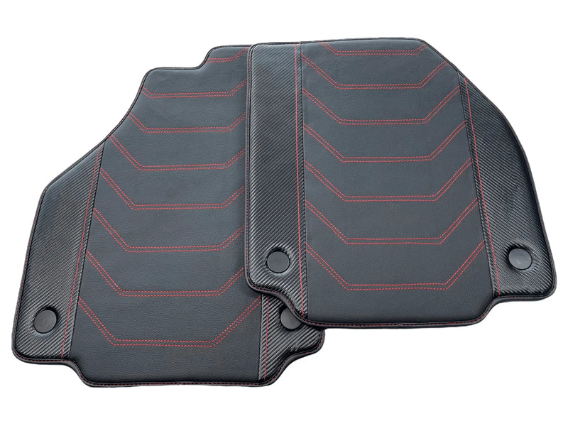 Ferrari 458 Spider (2010-2015) - AutoWin Brand Leather Floor Mats
