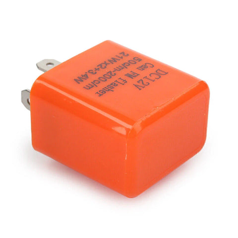 Turn Signal Blinker Light 2 x 2-Pin Adjustable LED Flasher Relay