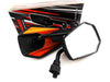 Yamaha TDM900 Black Orange Hex Soko Mirrors (2002-2015)