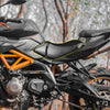 39x32.5cm / XS / Motorcycle Seat Cover Breathable Double Layer 3D Mesh Black