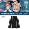 Honda Accord EX-L 2013-2017 Black 6 x Car Pillar Window Trim Covers