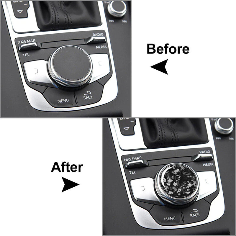 Audi A3 S3 RS3 Multi-Media Control Knob Cover Trim (2013-2020)