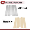 Ford Explorer (2011-2019) Silver Tone 6 Pcs Door Pillar Window Trim