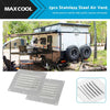Caravan Boat Home Stainless Steel Rectangular Air Vents