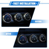 Jeep Wrangler JK JKU 3pcs Car AC Switch Knob Cover Ring (2011 - 2018)