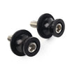 KAWASAKI ZX6R (2012-2021) - Black CNC Slider Screws Swingarm Spools 8MM