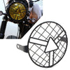 Cafe Racer Bobber Motorcycle 6.5" Headlight Grill Guard Light Cover