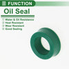 Oil Seal 10x16x6mm Seal Ring TPU High Pressure Green 5 Pcs