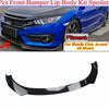 Dodge Charger RT SRT SXT Front Bumper Lip Body Kit Spoiler Splitter Black