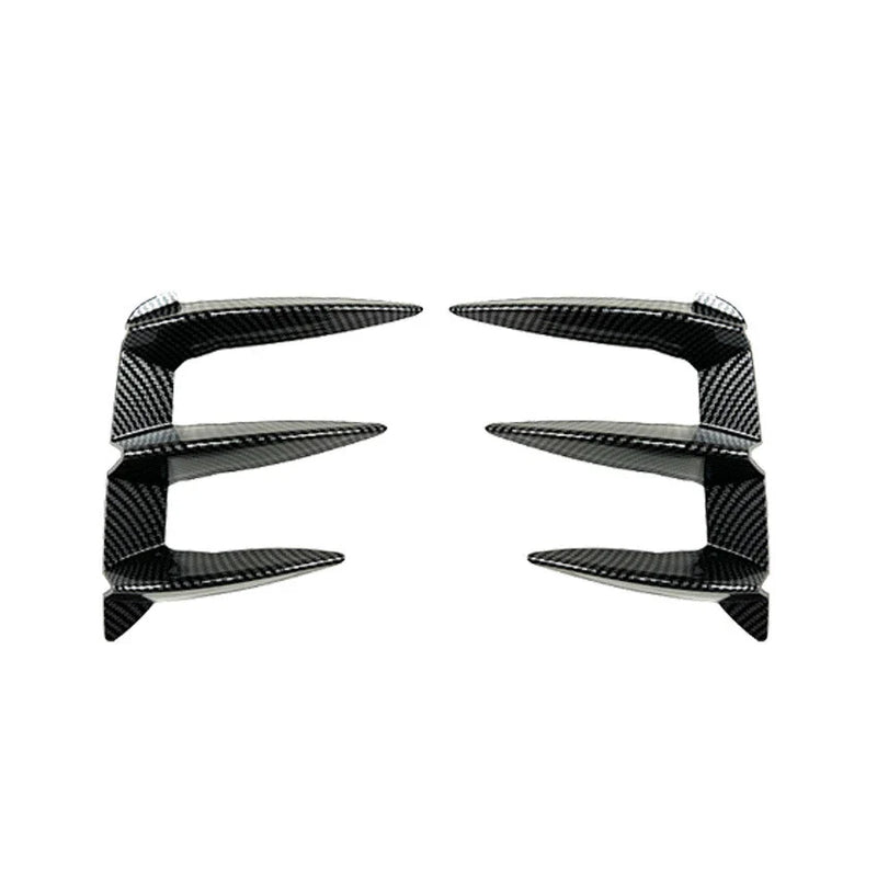 For 2022-23 BMW X3 G01 LCI M-Sport Gloss Black Rear Bumper Vent Side Canards