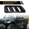 Jeep JL JLU Gladiator (2018-2024) Black Front Hood Air Outlet Vent Cover
