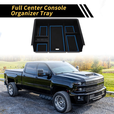 Chevy Silverado & GMC Sierra Center Console Organizer Box Tray (2014-2023)
