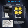 Motorcycle Headlight Bulb LED White/Yellow Clean Lens Front Lamp