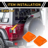 Jeep Wrangler JL JLU (2018-2024) Orange Tail Light Side Cover Trim