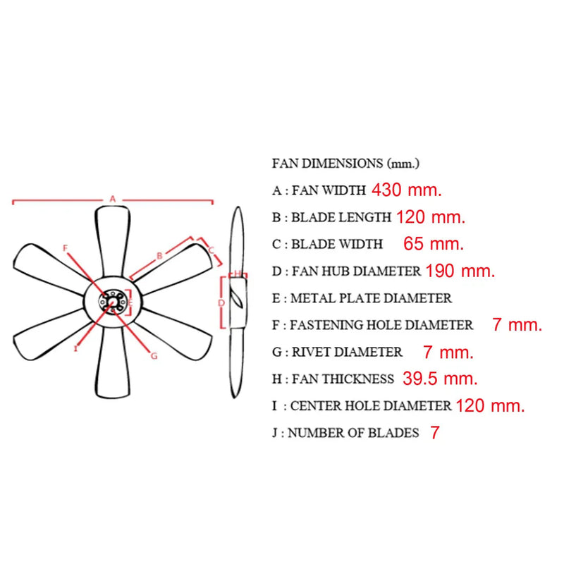 Nissan Navara / Pathfinder 1986-1989 Radiator Cooling Fan