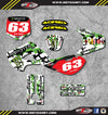 Kawasaki KX 65 Custom Graphics Kit CAMO Style (2000-2025)