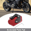 BMW Extender Foot Side Stand Plate Red Kickstand Pad