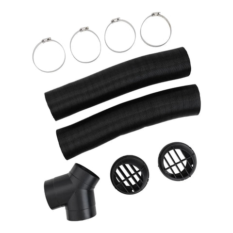 75mm Air Diesel Heater Exhaust Y Pipe 2 Outlets 4 Clamps