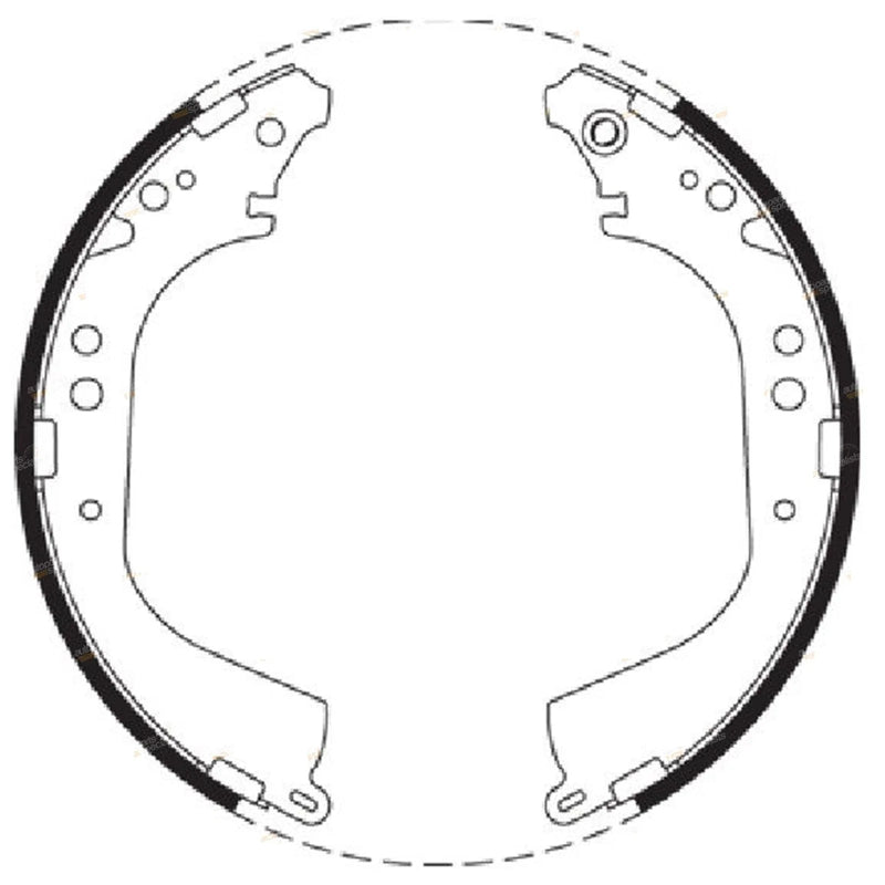 Patrol GU Y61 4WD Ute w / Drum Brakes Rear Brake Shoes Set