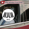 Ford Everest (2023-2024) Carbon Fiber Black 8 Pcs Door Pillar Window Trim