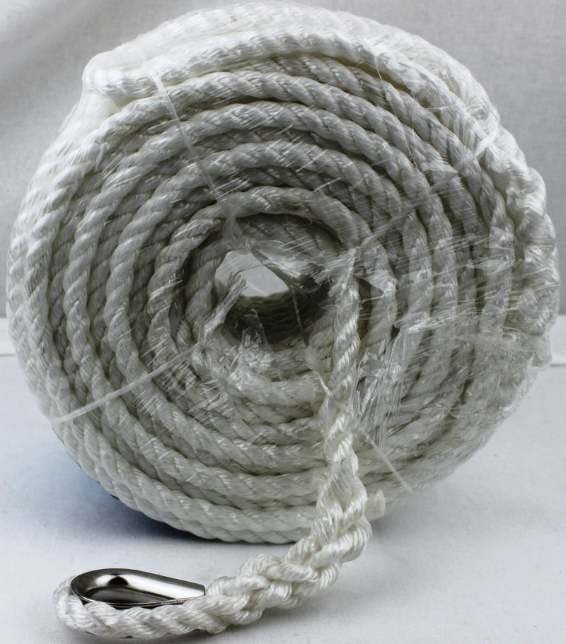 Boat Anchor Rope 30m x 8mm PE Silver