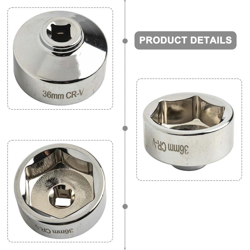 Vehicles 36mm Compact Oil Filter Wrench Tool