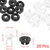 Honda Accord CR-V Civic City 20 x Black White Car Hood Prop Rod Clips