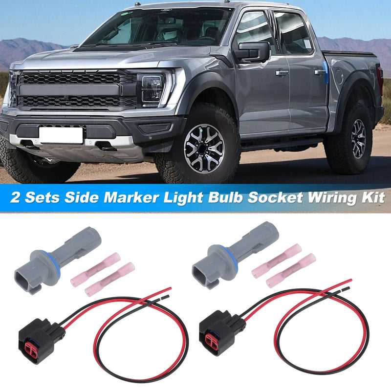 Ford F-150 F-250 Super Duty Side Marker Light Bulb Socket Wiring (2009-2014)