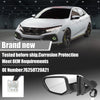 Honda Civic 3 Pin Left Side Exterior Door Mirror Assembly White (2016-2021)
