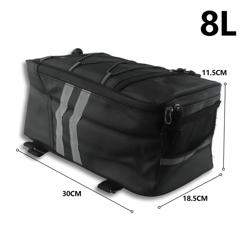 Bike Cycles Rear Rack Trunk Bag / 8L / Pannier