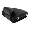 Harley Low Rider Matte Chopped Trunk Backrest Solo Mount Rack (18-25)