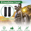 0.87x0.94 Motorcycle Hand Grips Cover Non Slip Black