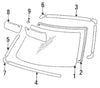 TOYOTA 4RUNNER Pickup Windshield Upper Chrome Molding