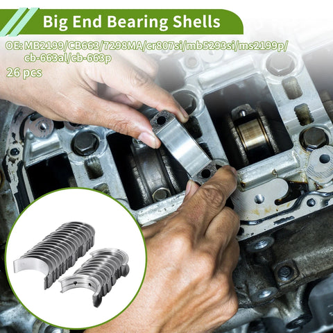 Chevrolet LS Gen III-IV 26pcs Main Rod Bearings