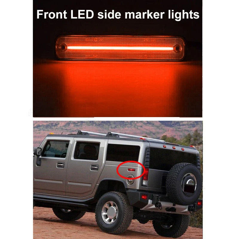 Hummer H2 Smoke Lens Rear Side Marker Lights (2003-2009)