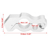 Motorcycle Handlebar Lock Grip CNC Aluminium Alloy Silver Tone