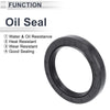 Oil Seal 5 Pcs Seal Ring Rotary Shaft Seal NBR Rubber 50x68x10mm Black