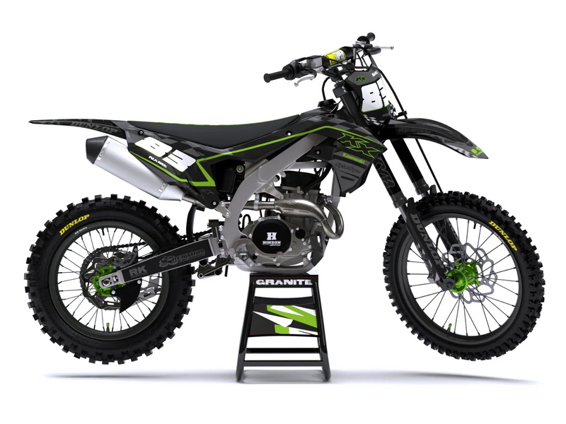 Kawasaki KX 85 2014-2021 GRANITE Style Stickers Custom Graphics Full Kit