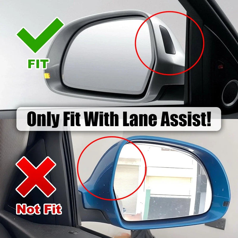 Audi A7 C7 Chrome Wing Mirror Caps with LaneAssist (2010–2018)
